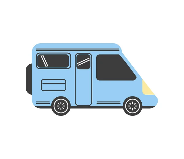 Petite voiture camping-car — Image vectorielle