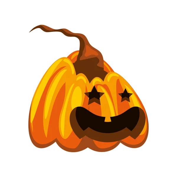 Decoración de calabaza de Halloween — Vector de stock