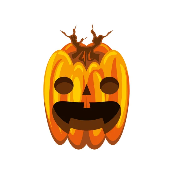 Halloween abóbora engraçada — Vetor de Stock