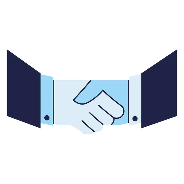 Business handshake collaboration — Stock Vector