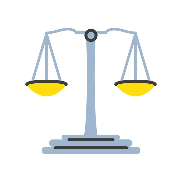 Evenwichtsschaal justitie — Stockvector