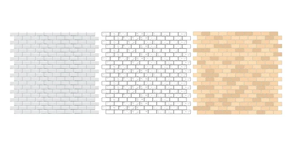 不同设计的墙 — 图库矢量图片