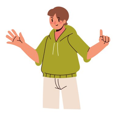 Genç adam çizgi filmi