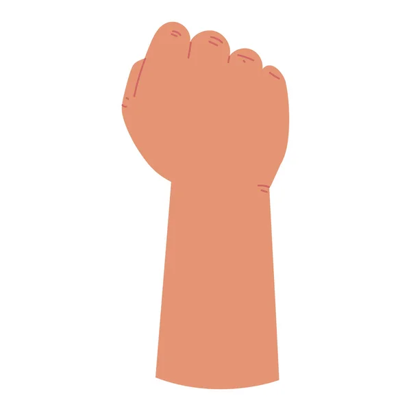 Кулак рука плоска іконка — стоковий вектор