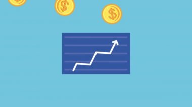 Bozuk paralar ve kredi kartlarıyla kişisel finansman animasyonu