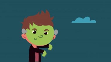 Küçük Frankenstein 'la Cadılar Bayramı animasyonunuz kutlu olsun.