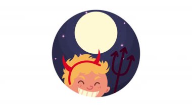 Küçük şeytanla Cadılar Bayramı animasyonunuz kutlu olsun.