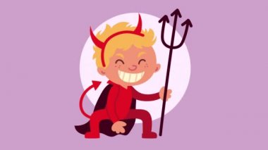 Küçük şeytanla Cadılar Bayramı animasyonunuz kutlu olsun.