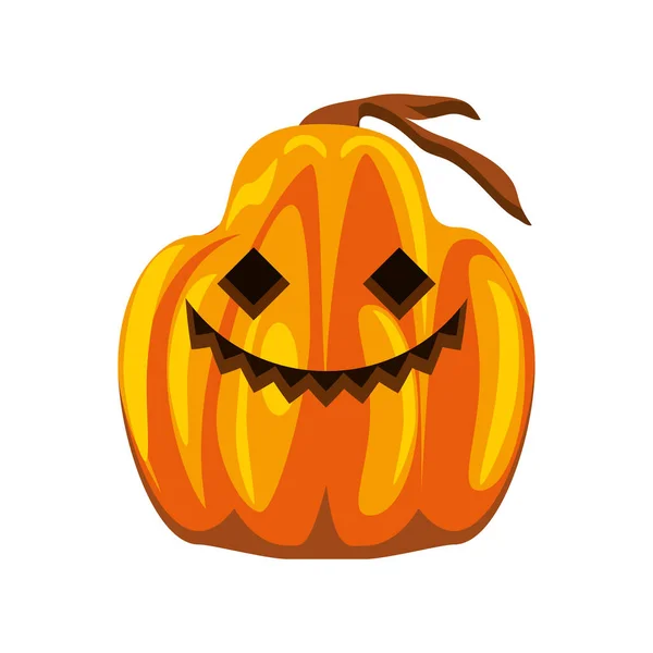 Abóbora sorridente de Halloween —  Vetores de Stock