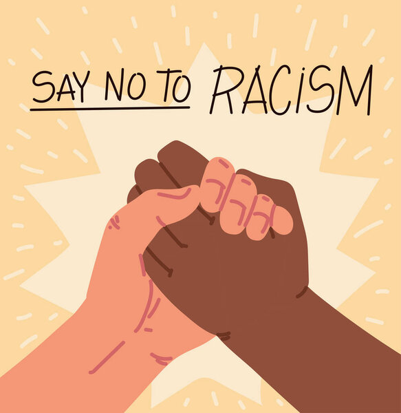 say no to racism, poster