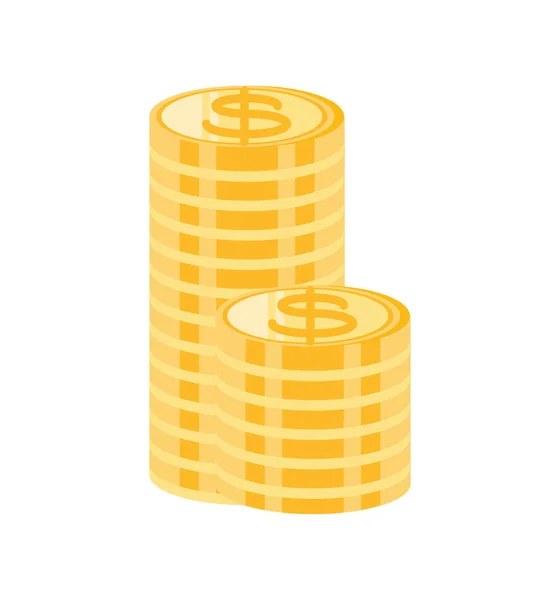 Monnaie argent comptant — Image vectorielle