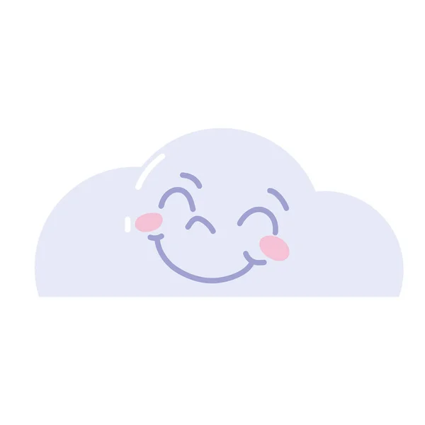 만화귀여운 구름 — 스톡 벡터
