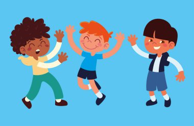 Komik küçük çocuklar.