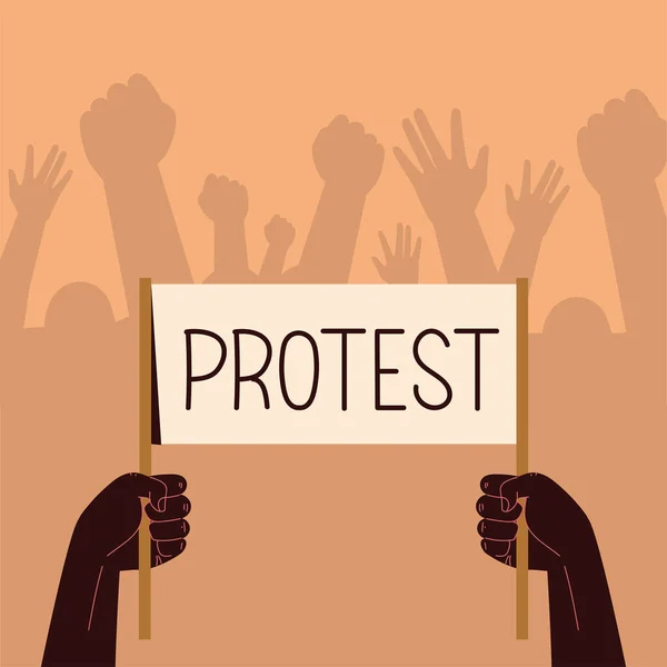 Personer med styrelseprotester — Stock vektor