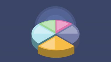 istatistik turtası bilgi canlandırması