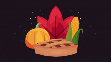 Turta ve sebzeli Şükran Günü animasyonunuz kutlu olsun.