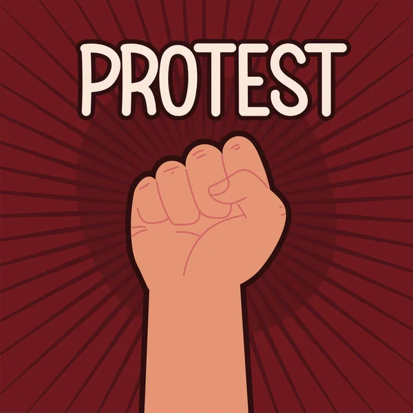 Pięść protestu — Wektor stockowy