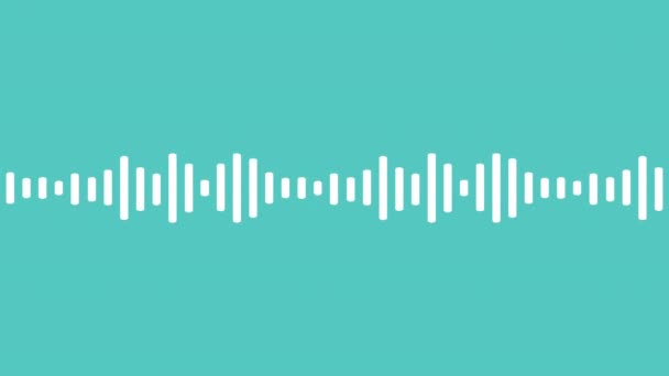 Анимация звуковых волн — стоковое видео