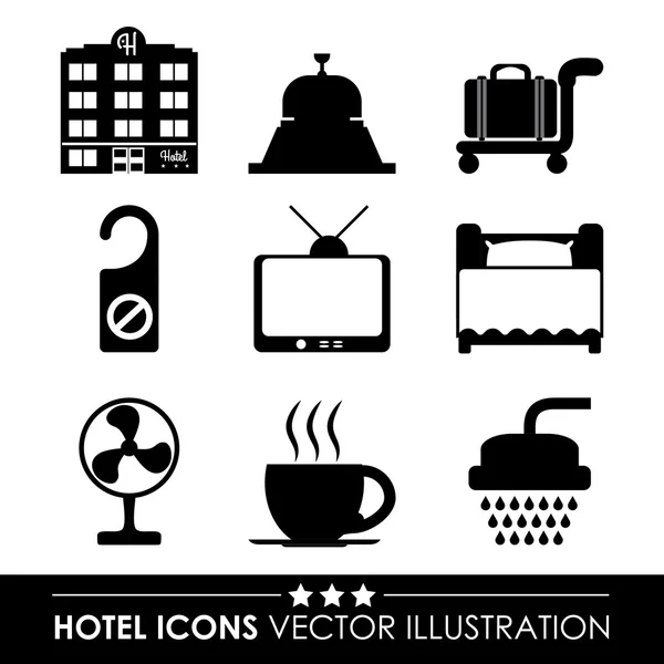 Diseño del hotel — Vector de stock