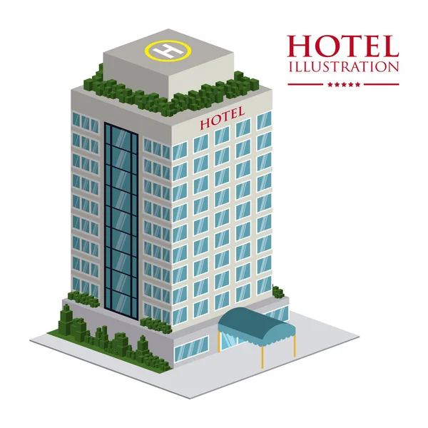 Design do hotel — Vetor de Stock