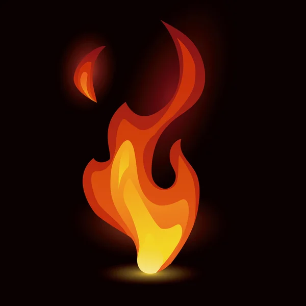 Tűz tervezés — Stock Vector