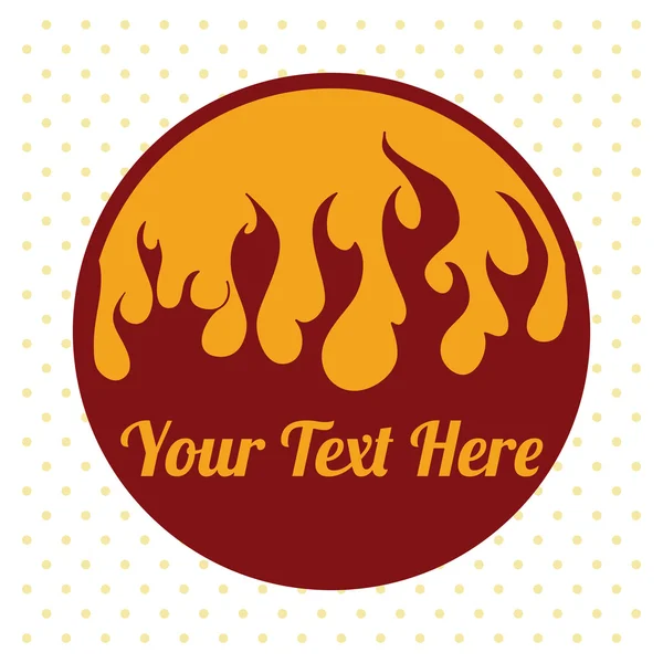 Diseño de fuego — Vector de stock