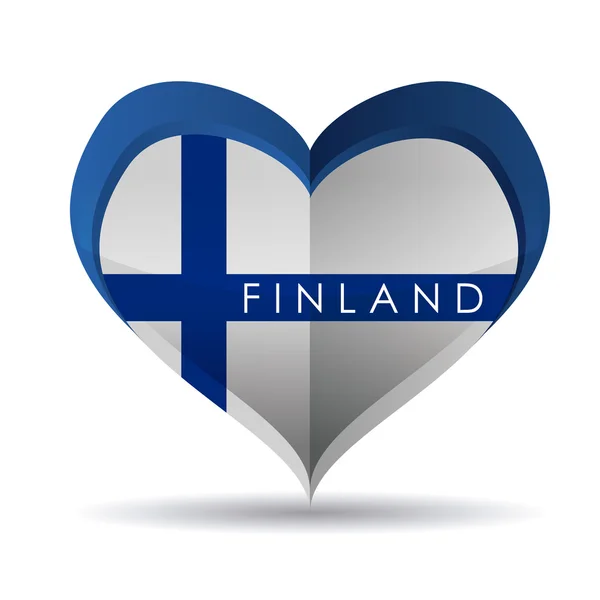 Finlândia design — Vetor de Stock