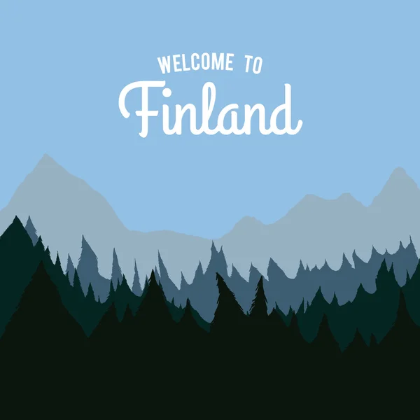 Finlande design — Image vectorielle