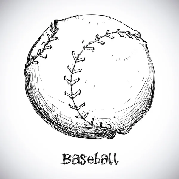 Design baseball — Vettoriale Stock