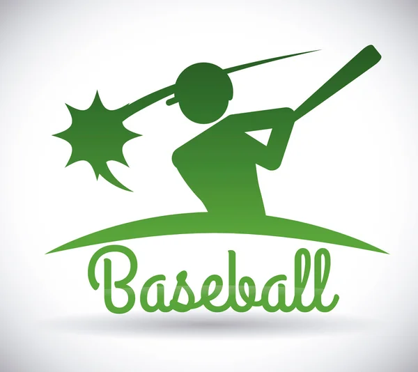 Diseño de béisbol — Vector de stock