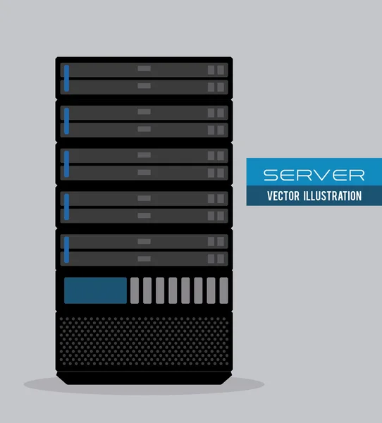Serverdesign — Stockvektor