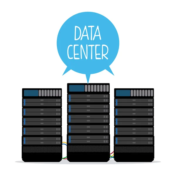 Desenho do data center — Vetor de Stock