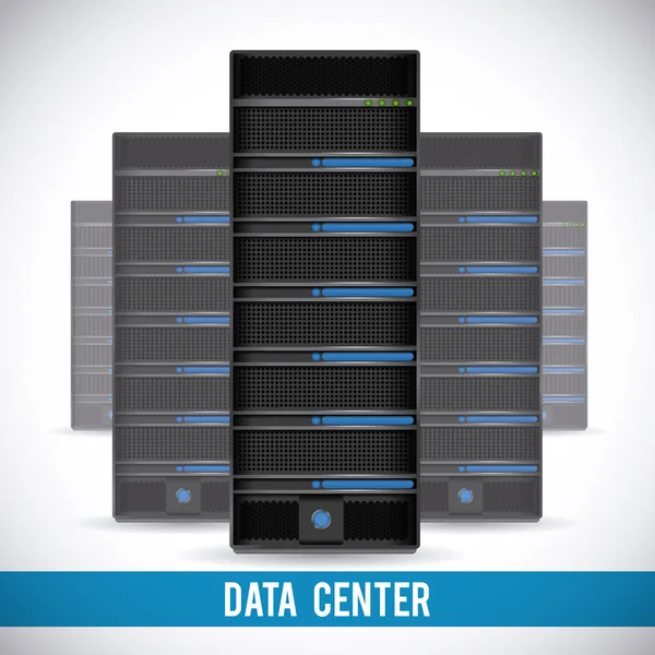 Desenho do data center — Vetor de Stock