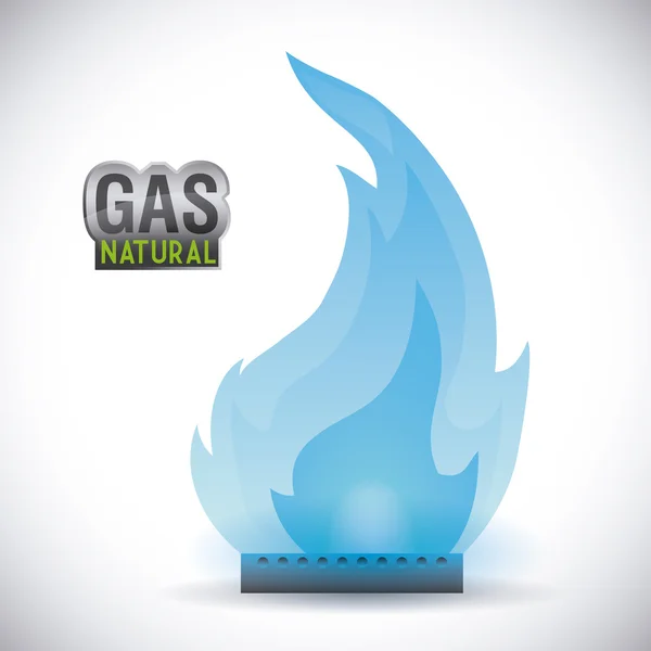 Natuurlijke ontwerp van het gas — Stockvector