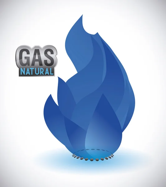 Natuurlijke ontwerp van het gas — Stockvector