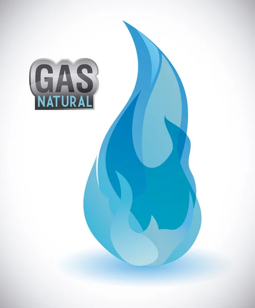 Conception naturelle du gaz — Image vectorielle