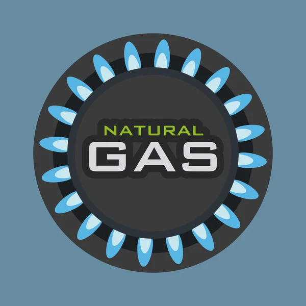 Diseño natural de gas — Vector de stock