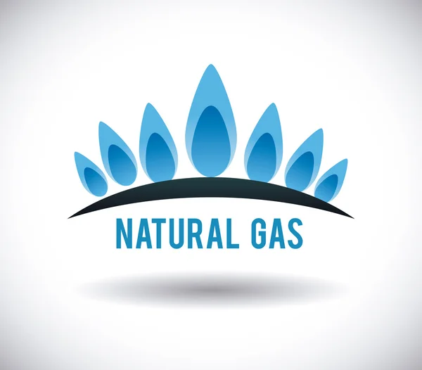 Natuurlijke ontwerp van het gas — Stockvector