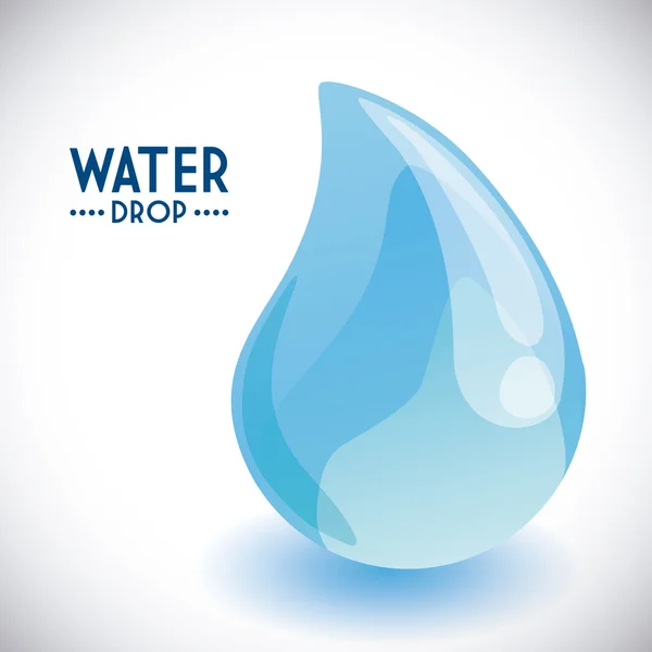 Ontwerp van waterdruppels — Stockvector