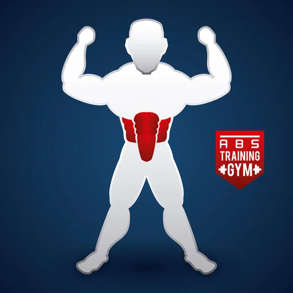 Bodybuilding design — Stock Vector