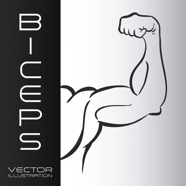 Conception de bodybuilding — Image vectorielle