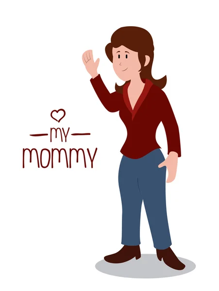 Diseño mami — Vector de stock