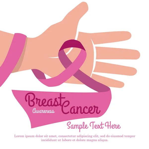 Σχεδιασμός του καρκίνου του μαστού — Διανυσματικό Αρχείο