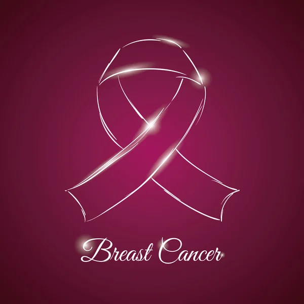 Breast cancer design — Stock Vector