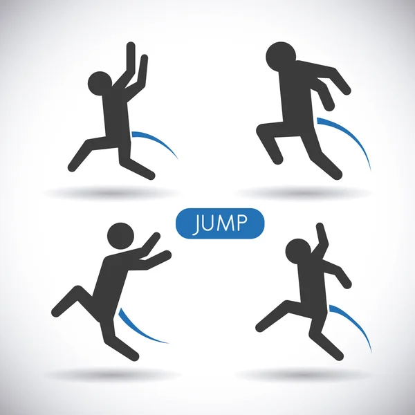 Jump design — Stock Vector