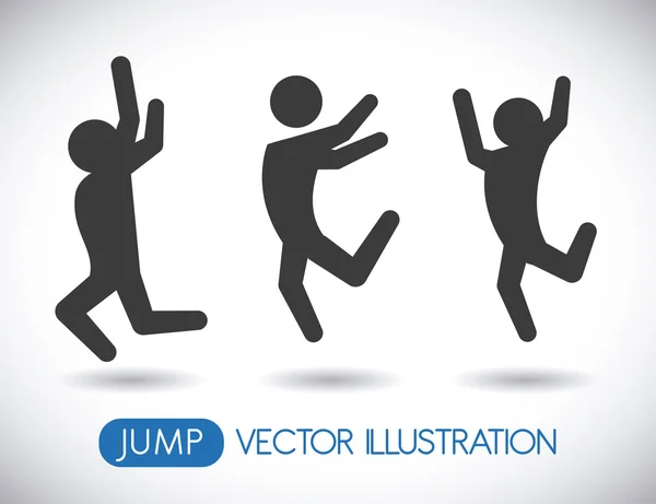 Jump design — Stock Vector
