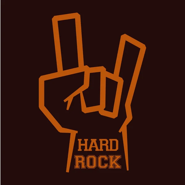 Konstrukce Hard Rock — Stockový vektor