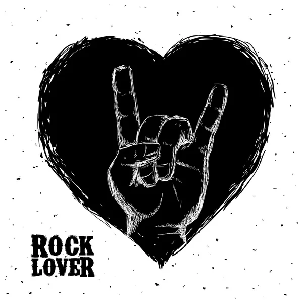 Hard Rock Design — Stockvektor