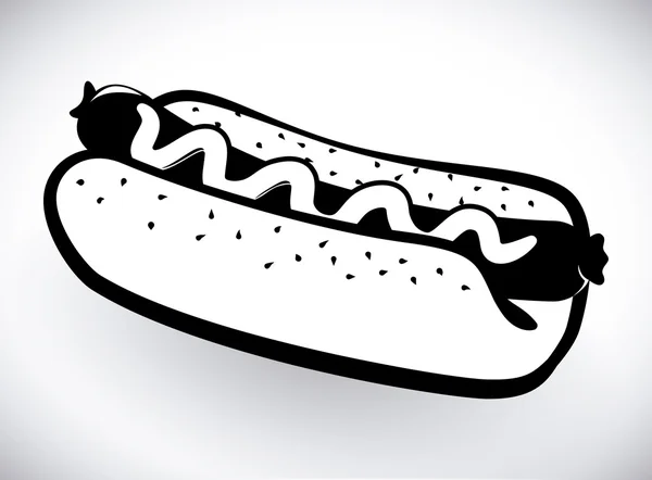 Progettazione hot dog — Vettoriale Stock