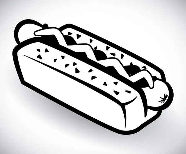 Design hot dogu — Stockový vektor